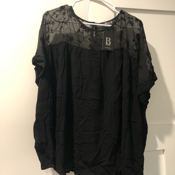 Black Lace Blouse - Picture 2 of 6